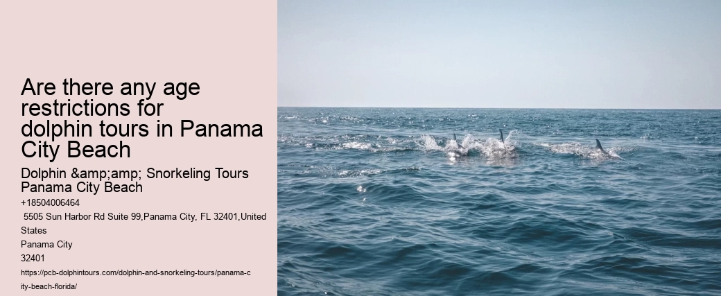 Are there any age restrictions for dolphin tours in Panama City Beach